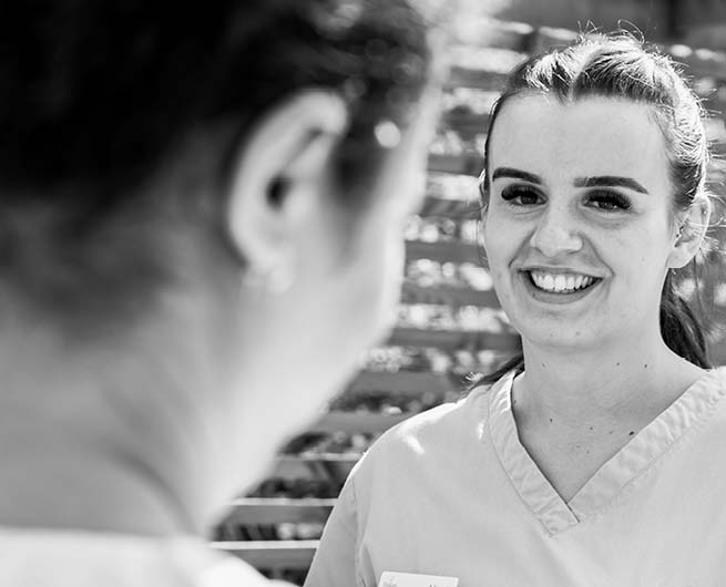 Elysium Healthcare nurse smiling