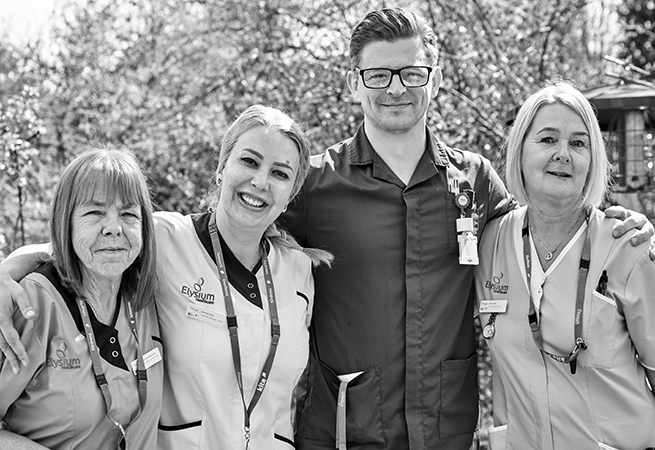 Group image of Elysium Healthcare nurses