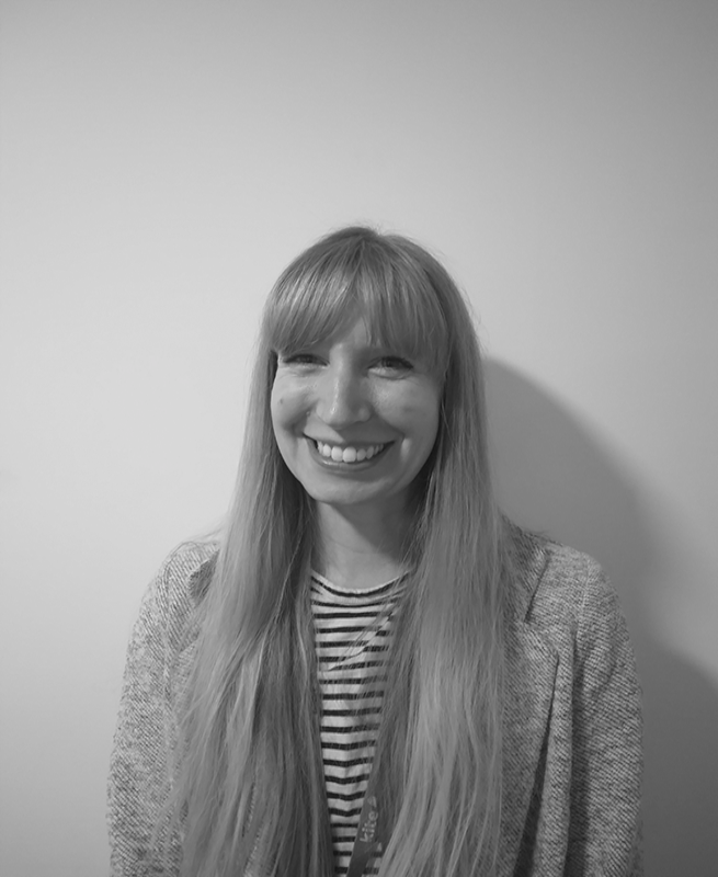 Black and white image of Clare Peatson, Forensic Psychologist
