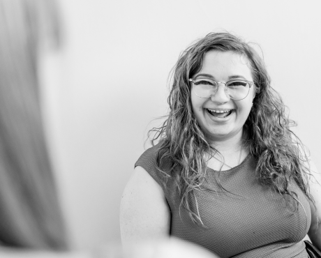 girl laughing