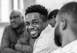 Man in healthcare smiling